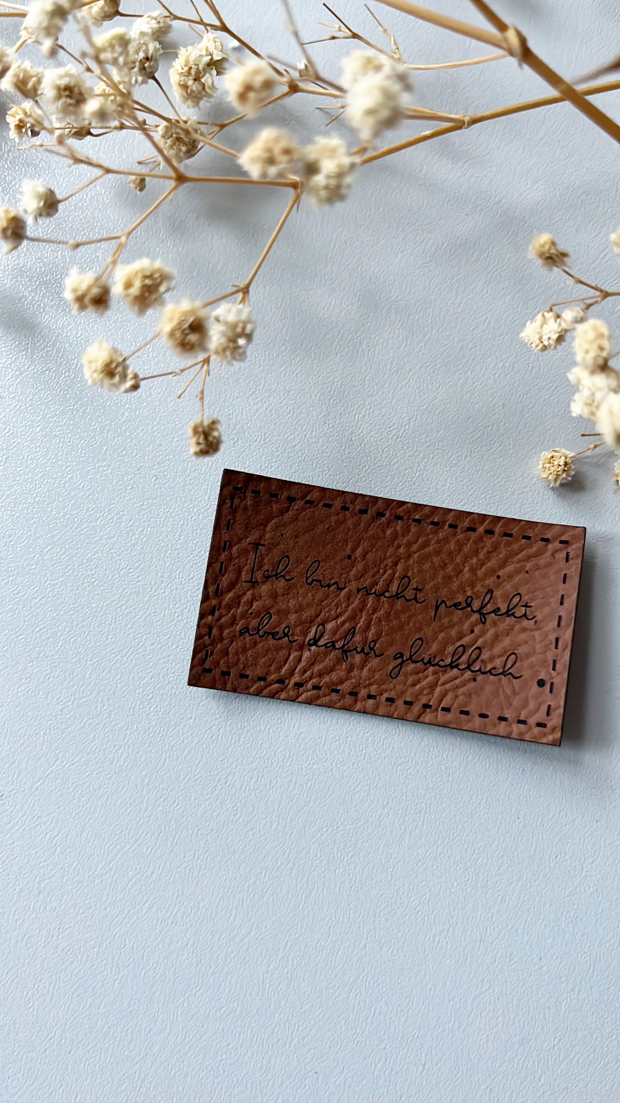 Ich bin nicht perfekt aber glücklich Label